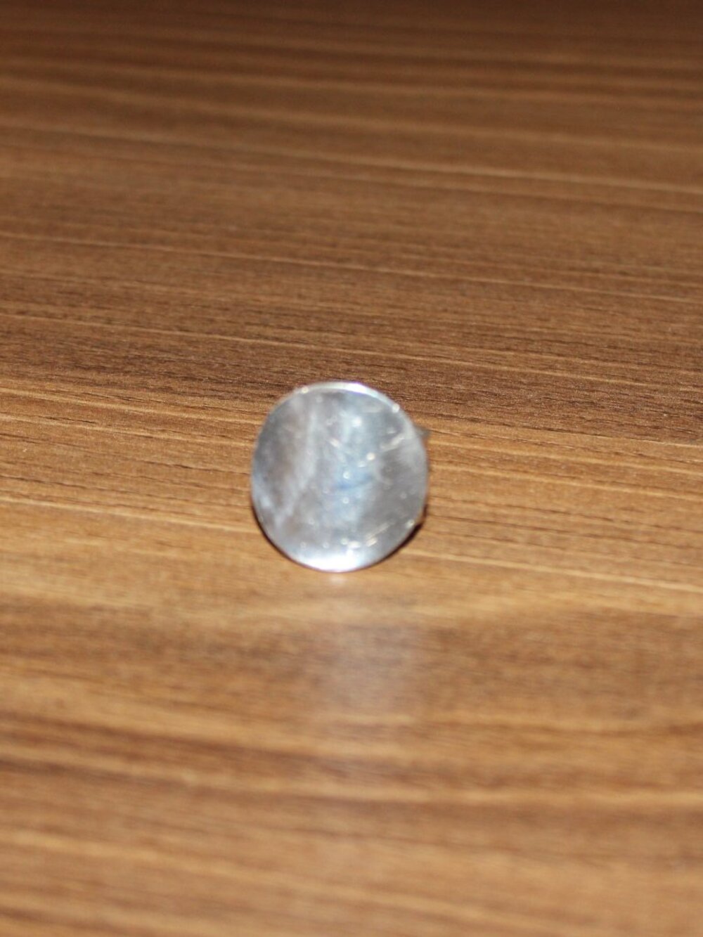 Sterling Silver Oval Dome Statement Ring Size 8 - Picture 7 of 7